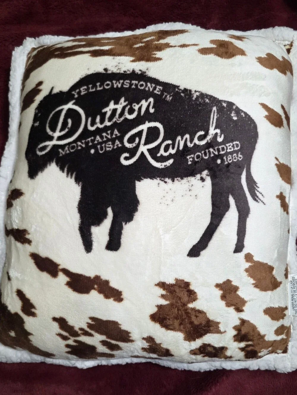 Yellowstone Dutton Ranch throw pillow